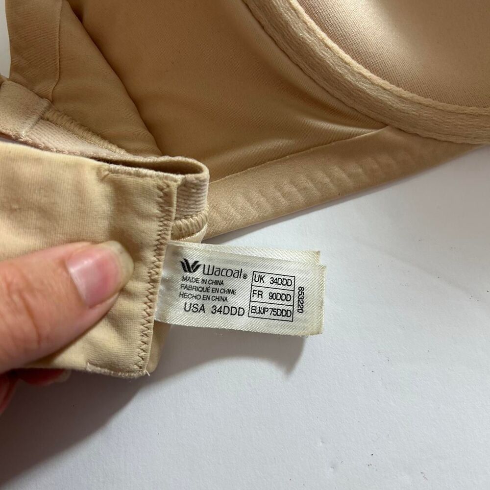 Wacoal Tan push up bra Size 34DDD 34F - Picture 3 of 4
